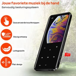 FOXLY® HiFi MP3/MP4 Speler Bluetooth Pro - FM Radio - Voice Recorder - Dictafoon - Inclusief Oordopjes & SD kaart — thumbnail 2