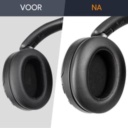 Oorkussens geschikt voor Sony WHXB910 - WHXB910N / Koptelefoonoorkussens geschikt voor Sony Zwart — thumbnail 5