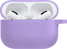 Hoesje - Geschikt voor Apple AirPods Pro 2 - met Clip - Siliconen Hoes - Silicone Case Cover - Lila — thumbnail 1