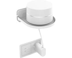 BukkitBow - Universele Wandhouder - Muurbevestiging voor Elektronica Accessoires - Geschikt voor oa Apple TV, Sonos, Google Home, Google Nest, Deco Retour / Modem - Wit