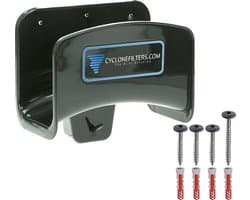 Stofzuiger slangwandhouder met RVS bevestigingsmateriaal - slanghouder - ophangbeugel