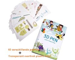 Rainbecom - 3D Pen Voorbeelden Boek - 40 Bladzijden