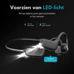 Bone Conduction Headphone met Case | Sport Koptelefoon | bluetooth en mp3 | Met Licht | Waterdicht — thumbnail 5