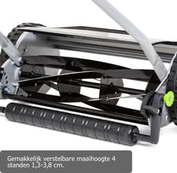 Grasmaaier Handmatig – Handmaaier Met 20 liter Opvankzak – Grasmaaiers – Grastrimmers Met 4 Posities – Kooimesmaaier – Gazon Verfraaier — thumbnail 4