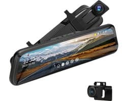 Spiegeldashcam met Parkeerbewaking en Videorecorder - Full HD Kwaliteit - Eenvoudige Installatie - Nachtzicht - Bewaak je Auto met Gemak
