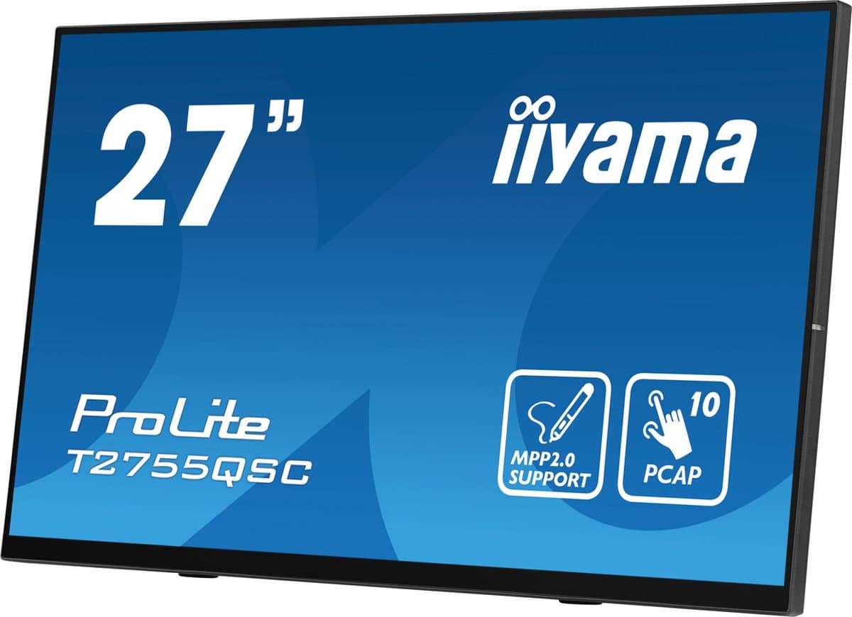 iiyama ProLite T2755QSC-B1 - 27 Inch - IPS - QHD - 10 punts touch — afbeelding 1