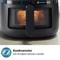 Philips 2000 Series Airfryer - NA230/00 - Kijkvenster - RapidAir - 6.2L - Tot 5 Personen - Zwart — thumbnail 10