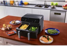 Beko FRL5388B friteuse Dubbel 8,5 l Vrijstaand 2400 W Heteluchtfriteuse Zwart — thumbnail 10