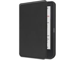 Hoes Geschikt voor Kobo Clara Colour Hoesje Bookcase Cover Book Case Hoes Sleepcover - Zwart