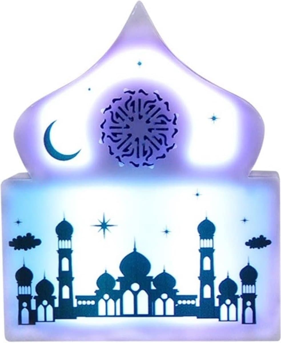 Igoods Quran Speaker - LED Quran Speaker - Quran speaker met App - Bluetooth - Plug-in - Afstandsbediening - Wit — afbeelding 1