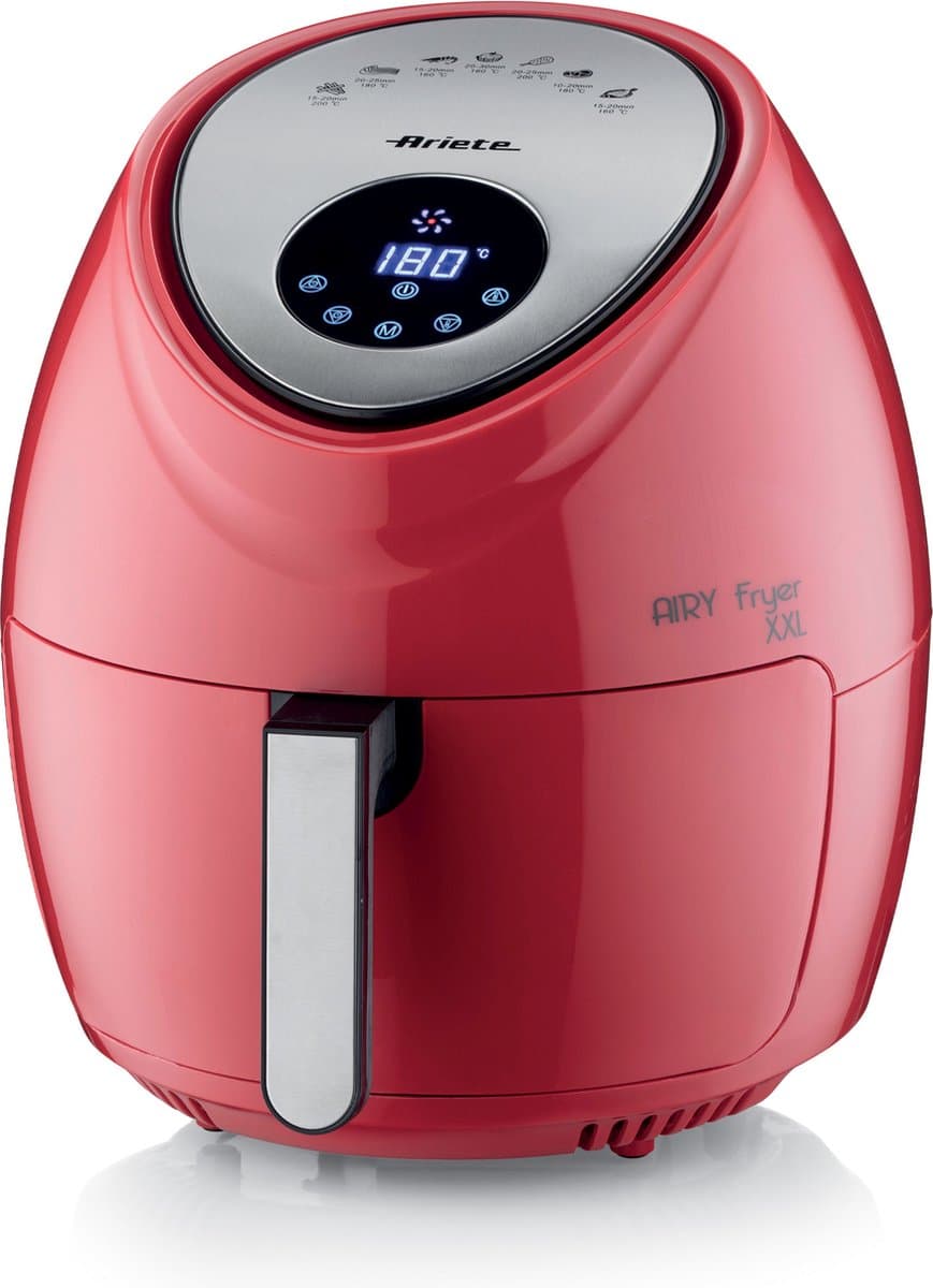 ARIETE 4618/01 Air Fryer XXL Heteluchtfriteuse - 1800W - 5,5 liter - Digital Touchscreen - 7 Automatische Programma's- Rood — afbeelding 1