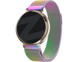 Bandz Milanese Loop band - Milanees smartwatch bandje 14mm met magneetsluiting geschikt voor Garmin Lily 2 (alleen tweede versie) - parelmoer