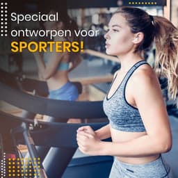 Golden Sound draadloze oordopjes - Bluetooth oordopjes - Sport oordopjes - Bluetooth Oortjes - Geschikt voor elke laptop en smartphone - Wit - Passive Noise cancelling — thumbnail 2