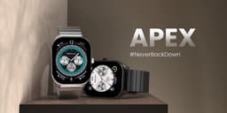 HiFuture Apex Roestvrijstalen Smartwatch heren, 2.04 Amoled Display, IP68 waterdicht, Tot 7 dagen batterijduur, hartslagmeter, Stappenteller, Compatibel met iOS en Android (Zwart) — thumbnail 2