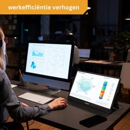 Computerscherm - Portable monitoren - 15.6 Inch - Draagbare monitor voor laptop - Full HD - Draagbaar Scherm — thumbnail 5