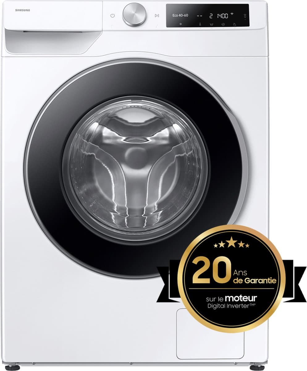 【Mega Vakantiegeld Deal】Samsung WW90DG6U85LEU3 vrijstaande wasmachine - 9 kg capaciteit - 1400 tpm centrifugeersnelheid - Ecobubble-technologie - witte afwerking — afbeelding 1