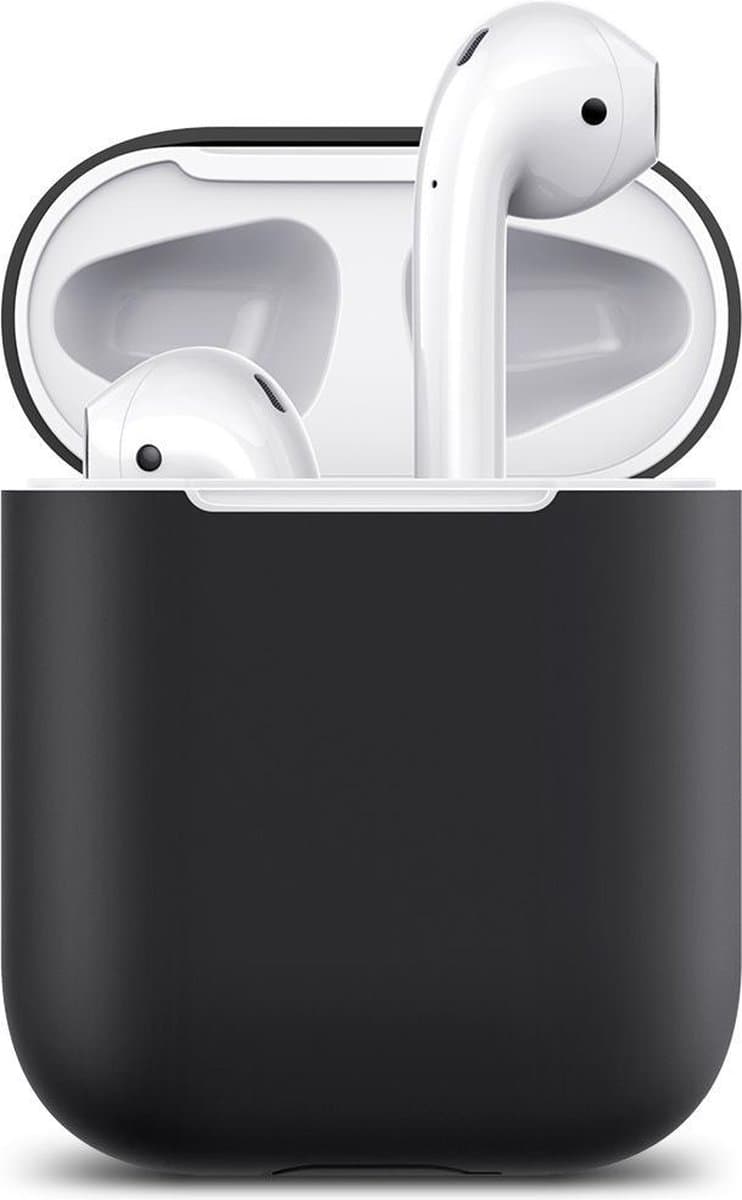 Hoesje / case / beschermhoesje geschikt voor Apple Airpods (gen. 1 &2) - ESR - Zeer mooi ontworpen hoesje,  kwalitatief – Breeze–  geschikt voor draadloos opladen & met led indicator opening – Zwart — afbeelding 1