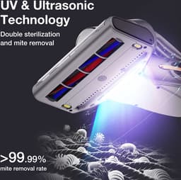 JIMMY BX7 Pro Matrasreiniger – Anti-Mijt Stofzuiger met UV-C, Ultrasone Technologie, Slimme Stofdetectie, LED-Display en 700W Vermogen — thumbnail 2