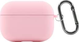 Siliconen Case voor Apple AirPods Pro en Pro 2 – Schokabsorberende Beschermhoes met Clip – Val- en Krasbestendig – Zacht Silicone Hoesje – Ondersteunt Draadloos Opladen – Perfecte Pasvorm – Stijlvol en Duurzaam – Lichtroze — thumbnail 1