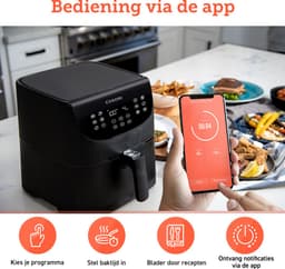Cosori XL Airfryer - Heteluchtfriteuse 5.5 liter - Inclusief Spiezenrek en 5 Spiezen - met App Connectie – Zwart — thumbnail 19
