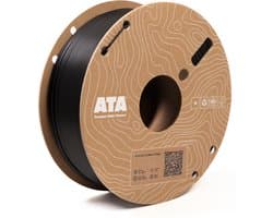 ATA® PLA 2.0 Black SP | PLA 3D Printer Filament - 1.75mm - 1 KG PLA Spool - Diameter Consistency Insights (DCI) - European Made Filament