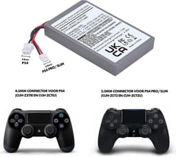 Accu voor Playstation 4 controller - PS4 controller - PS4 PRO controller - PS4 Slim controller — thumbnail 2