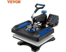 Vevor - Transferpers - Sublimatie Printer - Heat Press Machine - Drukpers - Warmte Pers - Hittepers - 36x40cm - Zwart