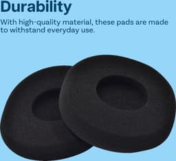 MMOBIEL Oorkussens voor Logitech H800 Hoofdtelefoon - Sponge Koptelefoon Oorkussen Oorkussens - Hoofdtelefoon Earpads – Zwart — thumbnail 5