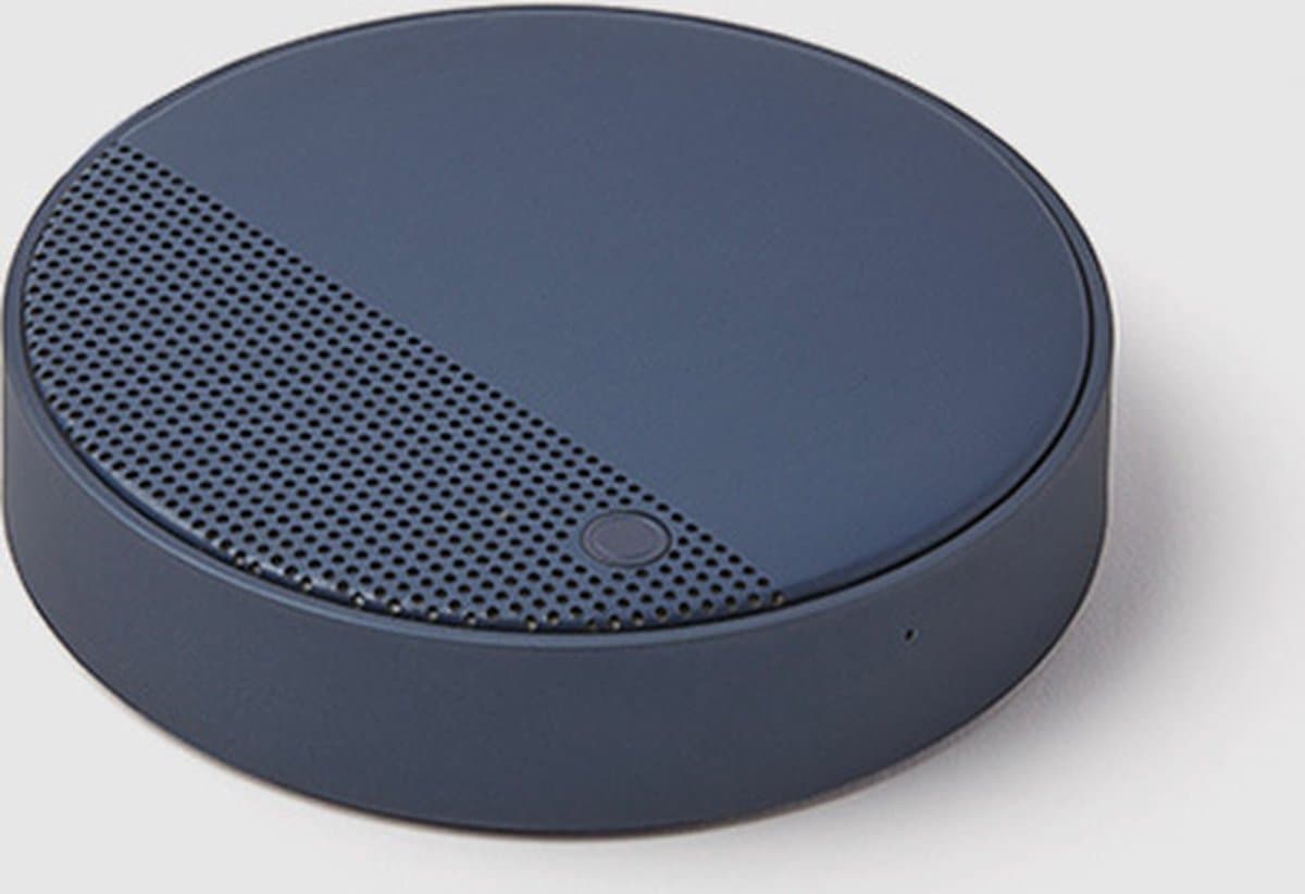 Lexon Design OSLO Energy + QI Charger Speaker - Dark Blue — afbeelding 1