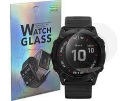 Screenprotector voor Garmin Fenix 6X / 6X Pro / 6X Pro Solar /6X Pro Sapphire - 2 stuks Beschermglas Smartwatch van glas Transparante glazen schermbeschermfolie