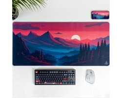 XXL Gaming Muismat Twilight Valley – 90x40 cm – Antislip Onderlegger