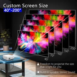 Projector - Beamer - Bluetooth - 4K - Thuisbioscoop - HDMI — thumbnail 3