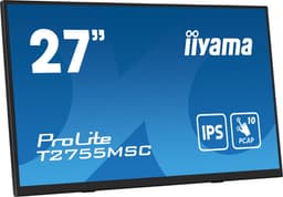 Iiyama ProLite 27" optisch gebonden PCAP 10-punt touchscreenmonitor met IPS-paneeltechnologie, edge-to-edge glasdesign, anti-vingerafdruklaag en flexibele standaard — thumbnail 5