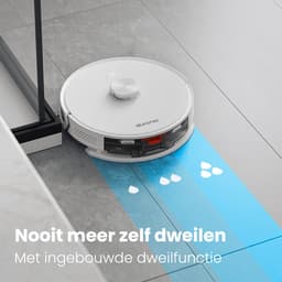 Auronic Robotstofzuiger - Met Dweilfunctie - WiFi en App - Laadstation - Huisdieren - Dweilrobot - Laser Navigatie - Wit — thumbnail 5