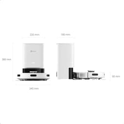 Ezviz RE4 Plus Slimme Robotstofzuiger - LiDAR Navigatie - Dweilen (300 ml) - Obstacle Vermijding - No-Go Zones - Tapijt Detectie - E10 Filter - Automatische Stofbak Legen - Compatibel met Alexa, Google Assistant - Wit — thumbnail 7