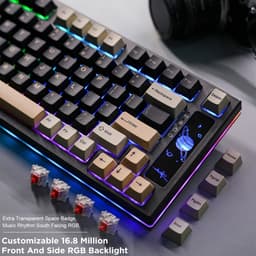 Yunzii - YZ75 PRO - Mechanisch Draadloos Toetsenbord - 75% - Qwerty - Gaming Keyboard - RGB Lichten - Zwart - Y Switch — thumbnail 5