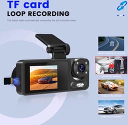 Black Box Dual Dashcam 2.0 inch IPS HD display Night Vision/G-Sensor/Doorloop/Park Modus/TF Card — thumbnail 3