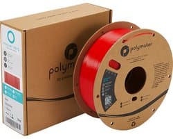 Polymaker PB01004 PolyLite Filament PETG Hittebestendig, Hoge treksterkte 1.75 mm 1000 g Rood 1 stuk(s)