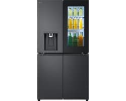 LG InstaView GMG960EVJE - Amerikaanse koelkast - 4 deuren - Zwart