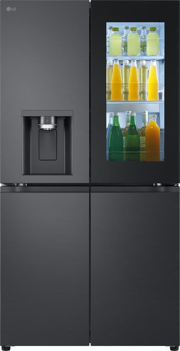 LG InstaView GMG960EVJE - Amerikaanse koelkast - 4 deuren - Zwart — afbeelding 1