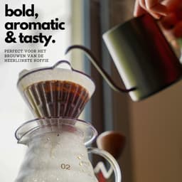 House of Husk Slow Coffee Ketel - Pour Over Kettle - Gooseneck kettle - Heet Water Ketel - Coffeemaker - RVS - Cafetière - 600 ml - Zwart — thumbnail 2