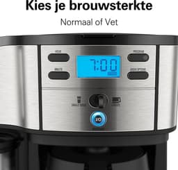 Koffiezetapparaat met Thermoskan - Filterkoffie - 1000W - Warmhoudfunctie - 12 kopjes - 1.8L — thumbnail 3