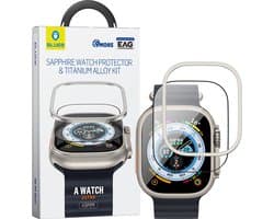 BLUEO 49mm Screenprotector - Geschikt voor Apple Watch Ultra 3/2/1 - Titanium & Sapphire Glas