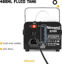Rookmachine - Beamz S700 rookmachine 700W incl. ruim 5L rookvloeistof — thumbnail 5
