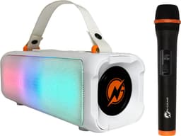 N-Gear Blazooka 703W - Bluetooth Speaker - Karaoke Set - Partybox met Microfoon - Wit — thumbnail 5