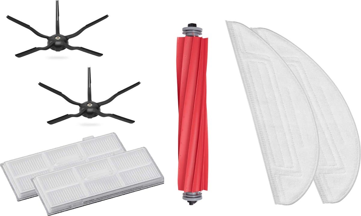 Onderhoudspakket (Zwart) incl dweil - Compatible met Roborock S7 Series — afbeelding 1