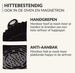 Keufens Airfryer Siliconen Bakje - Airfryer Accessoires - Airfryer Bakvorm - XL en XXL - Ø 20cm — thumbnail 5