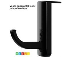 *** Universeel Hoofdtelefoon-Houder ~ Voor PC Monitor, Desk Headset ~ Zwarte Haak van Heble® ***