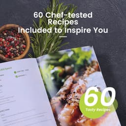 Kyvol Epichef AF60 Airfryer - Luchtfriteuse - Handig kijkvenster - Grote capaciteit van 6QT voor een hele kip - Keramisch gecoate mand - 360° snelle warmtecirculatie - 60+ recepten inbegrepen — thumbnail 6
