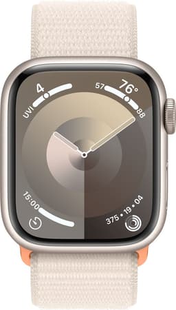 Apple Watch Series 9 - 41mm - Case with Starlight Sport Loop - Sterrenlicht Aluminium — thumbnail 1